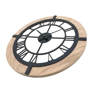 ساعت دیواری کلاسیک چوبی برند تولیکا کد 6010 اقتصادی زاویه