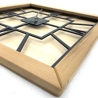 ساعت دیواری کلاسیک چوبی برند تولیکا کد 6366 جزییات